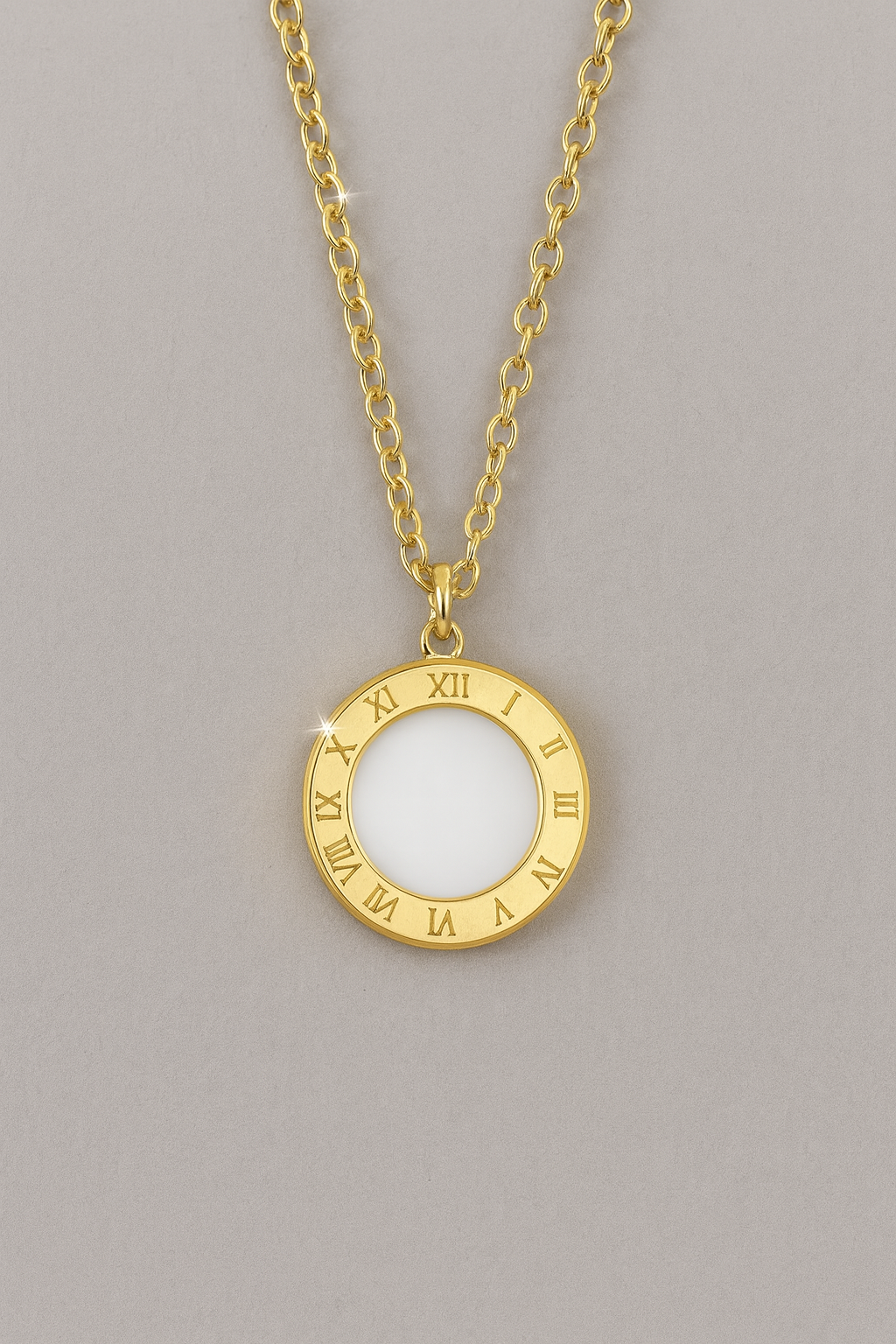 Luna Roman Pendant Necklace