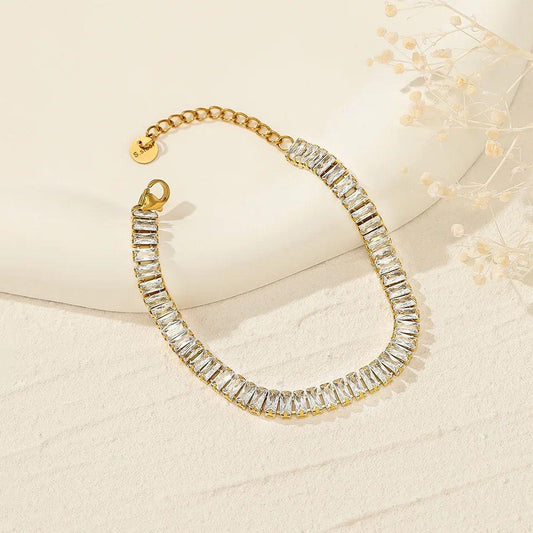 Imperial Baguette Crystal Tennis Bracelet