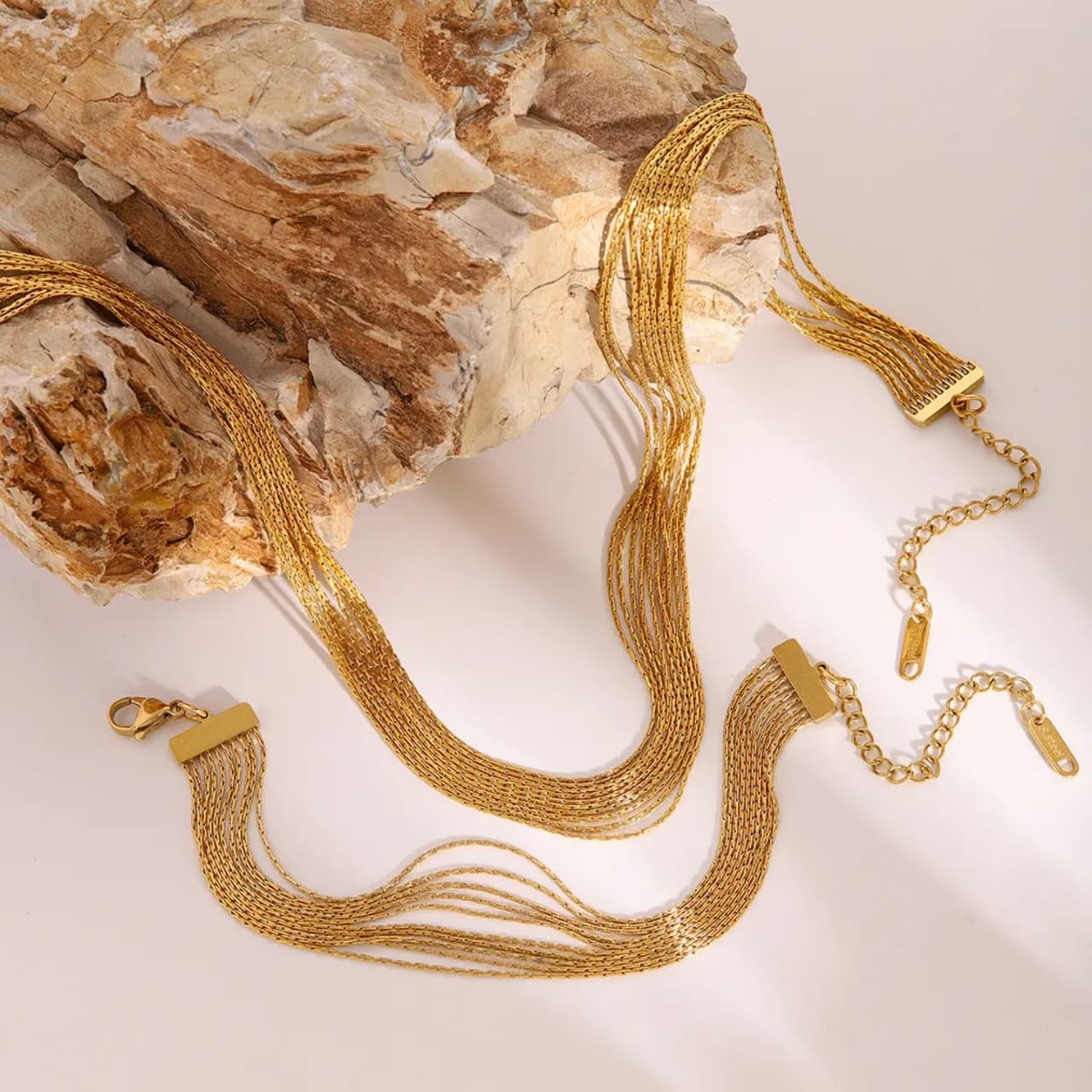 Golden Cascade Necklace