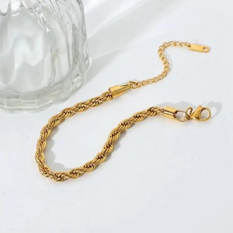 Twisted Rope Chain Bracelet