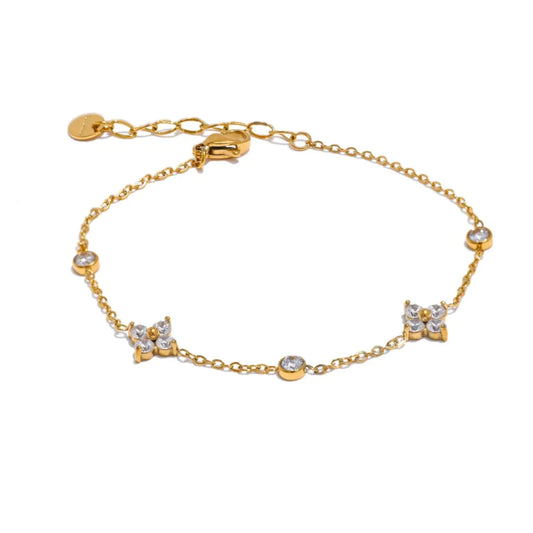 Crystal Bloom Station Bracelet