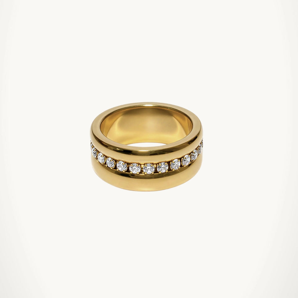 Crystal Groove Ring
