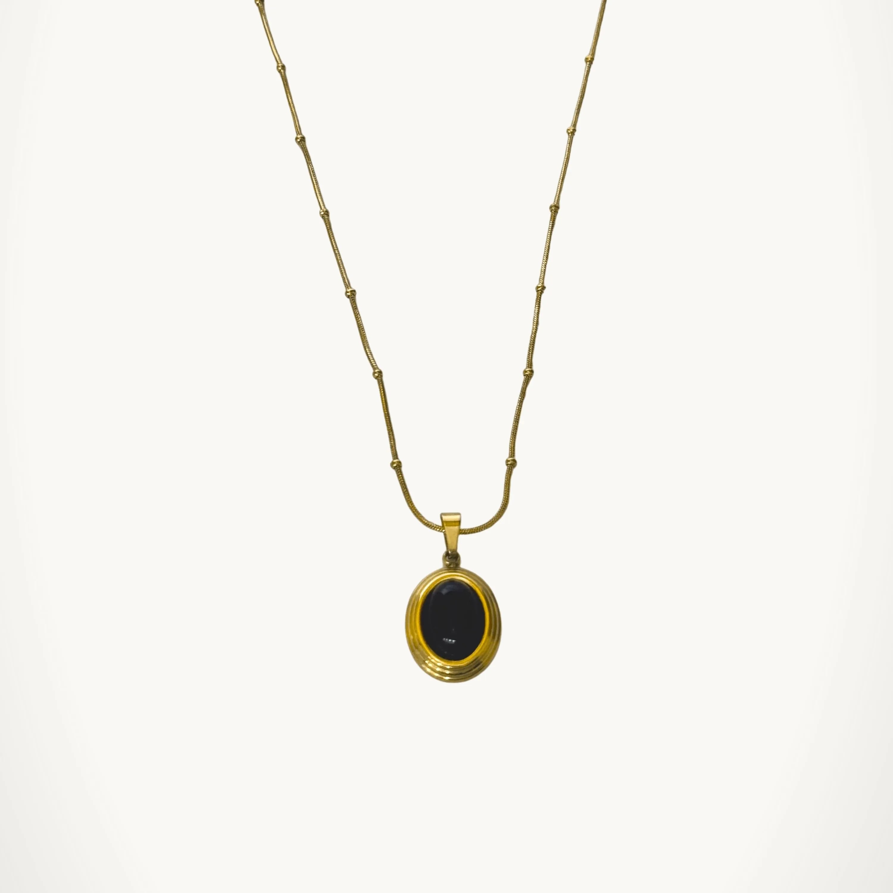 Onyx Cabochon Pendant