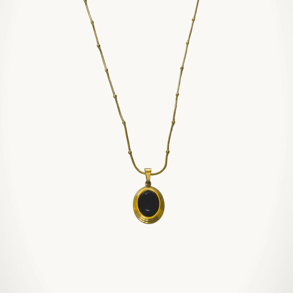 Onyx Cabochon Pendant