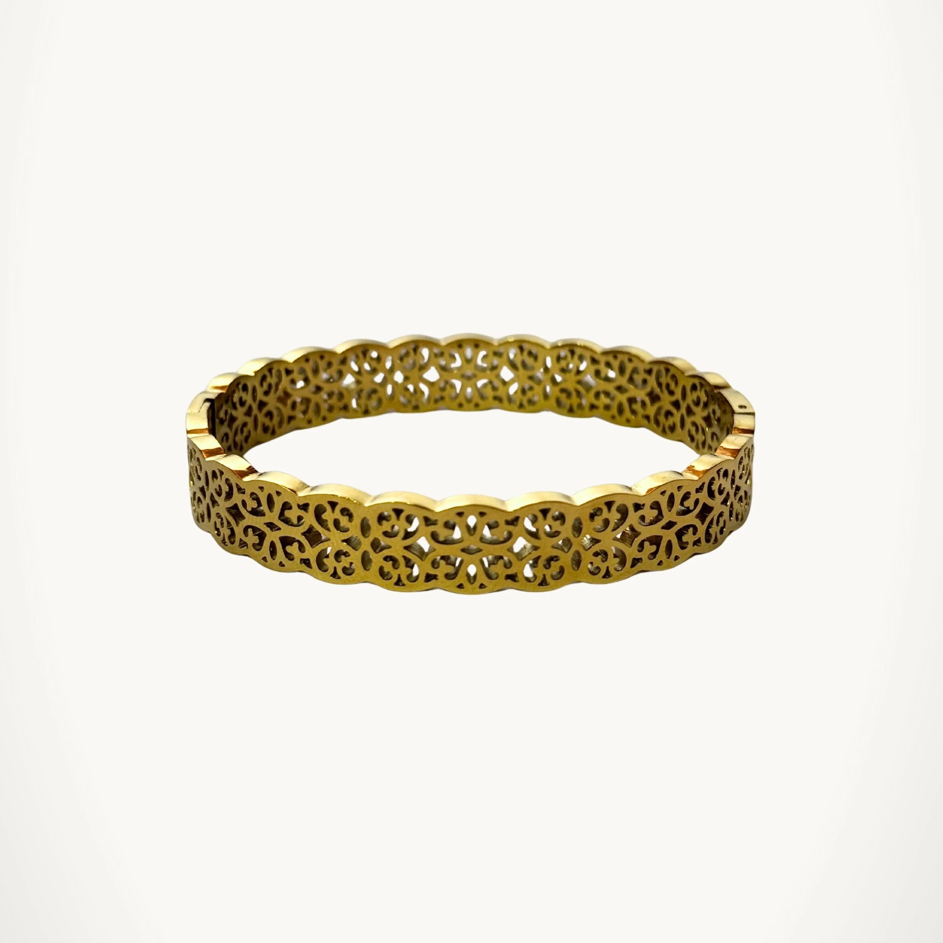 Ornate Filigree Gold Cuff