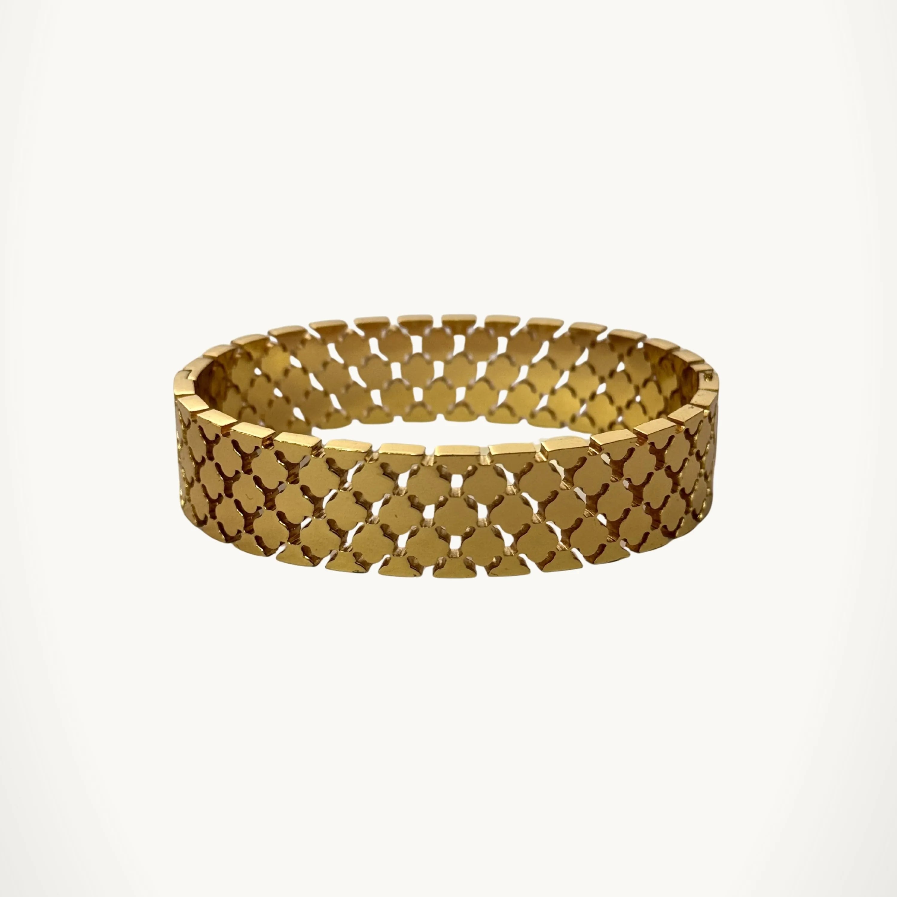 Luxe Tiled Gold Bangle