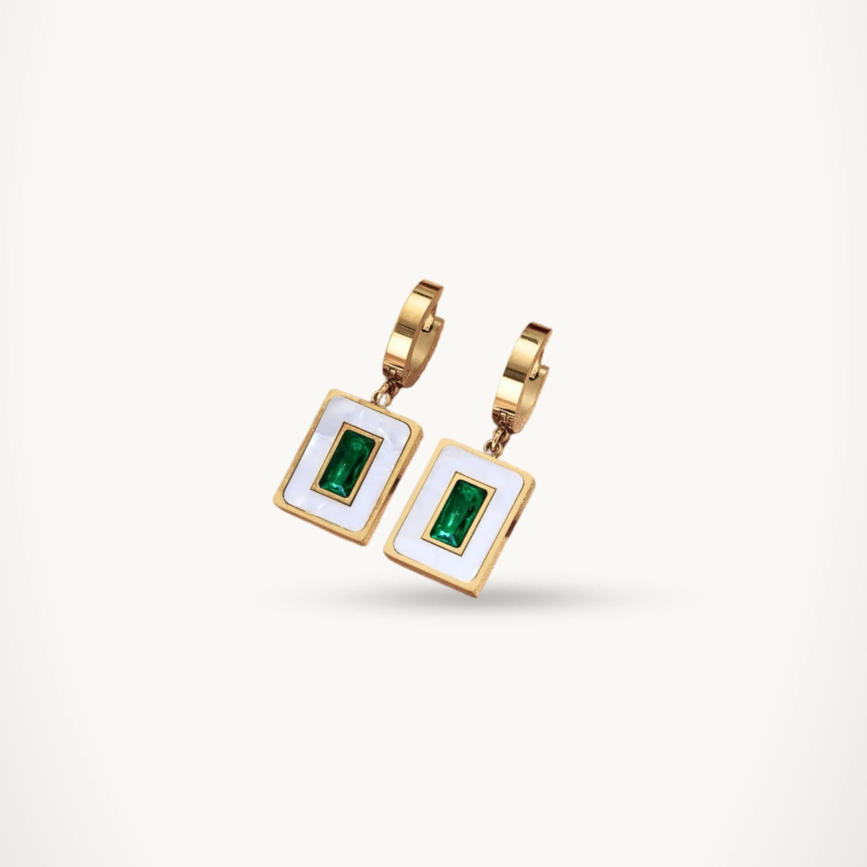 Emerald Enamel Drop