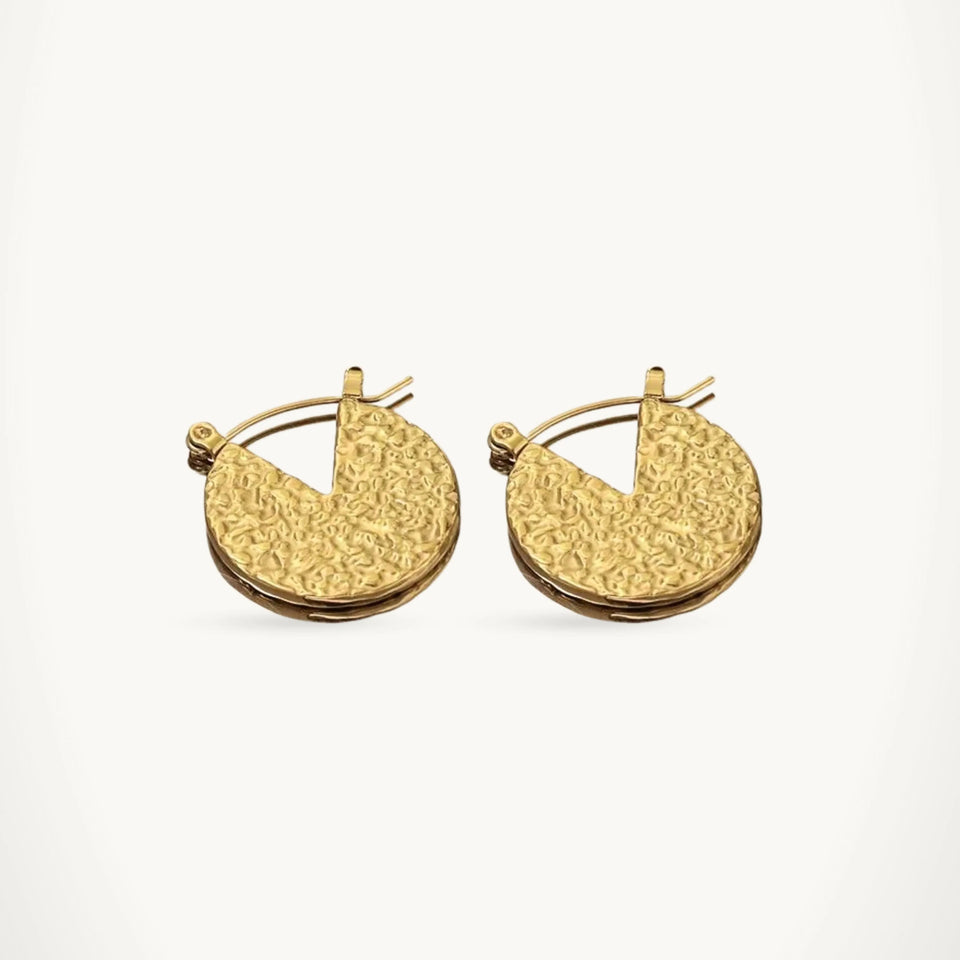 Textured Cutout Hoop