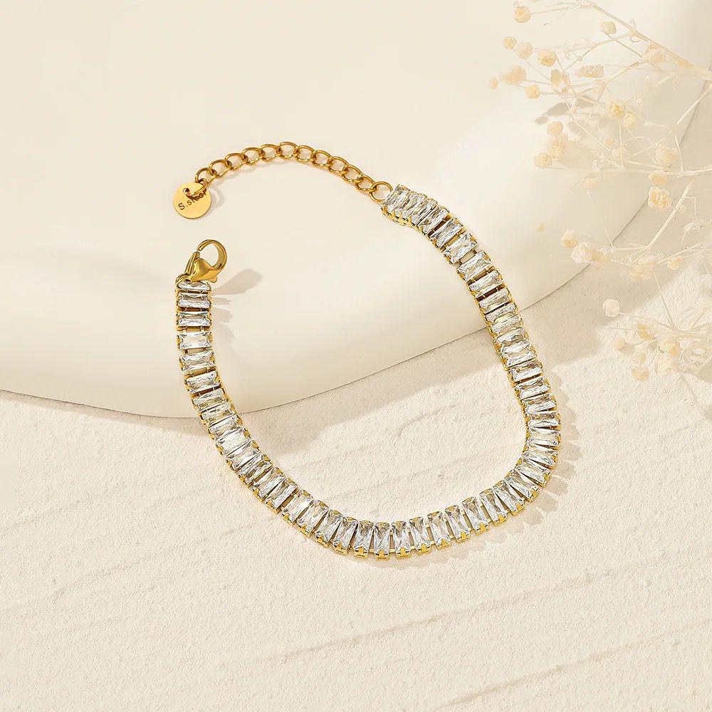 Imperial Baguette Crystal Tennis Bracelet