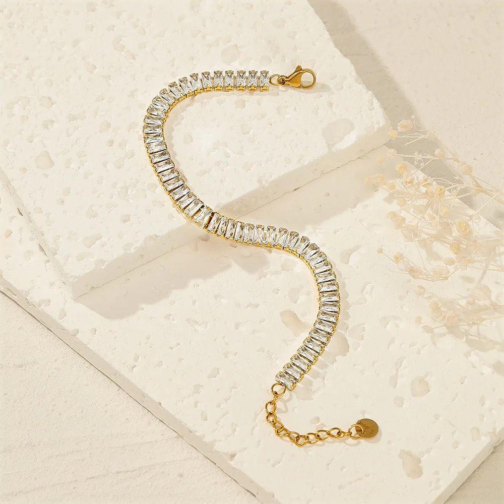 Imperial Baguette Crystal Tennis Bracelet