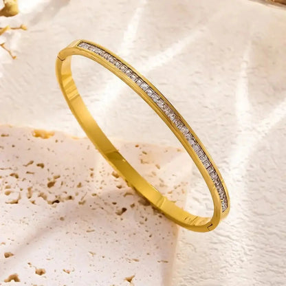 Channel Set Eternity Bangle