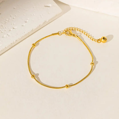 Dual-Wear Golden Bead Chain