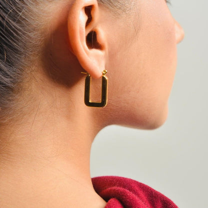 Geo Bold Hoop Earrings