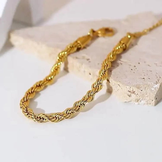 Twisted Rope Chain Bracelet
