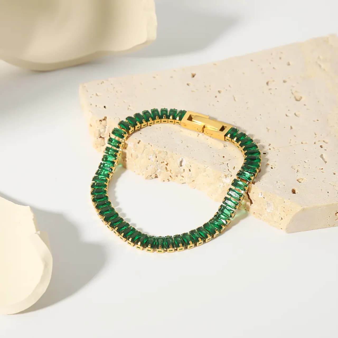 Emerald Radiance Tennis Bracelet