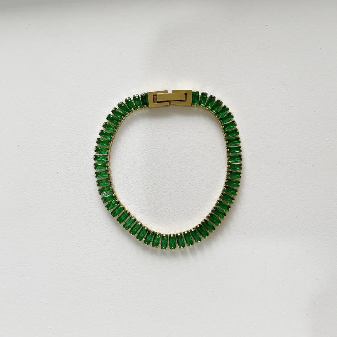 Emerald Radiance Tennis Bracelet