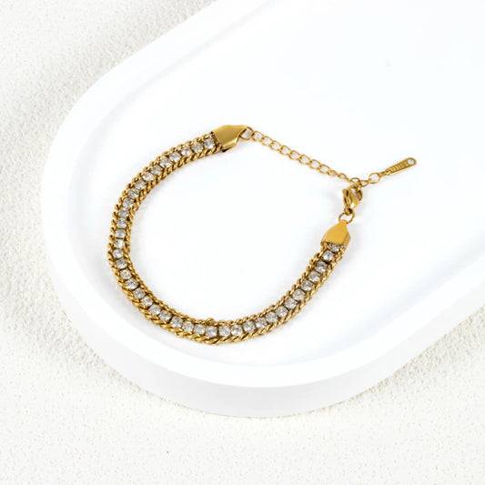 Gilded Radiance Chain Bracelet
