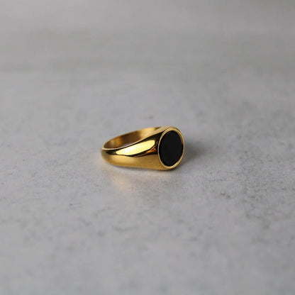 Classic Oval Onyx Signet Ring