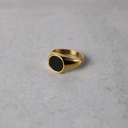 Classic Oval Onyx Signet Ring