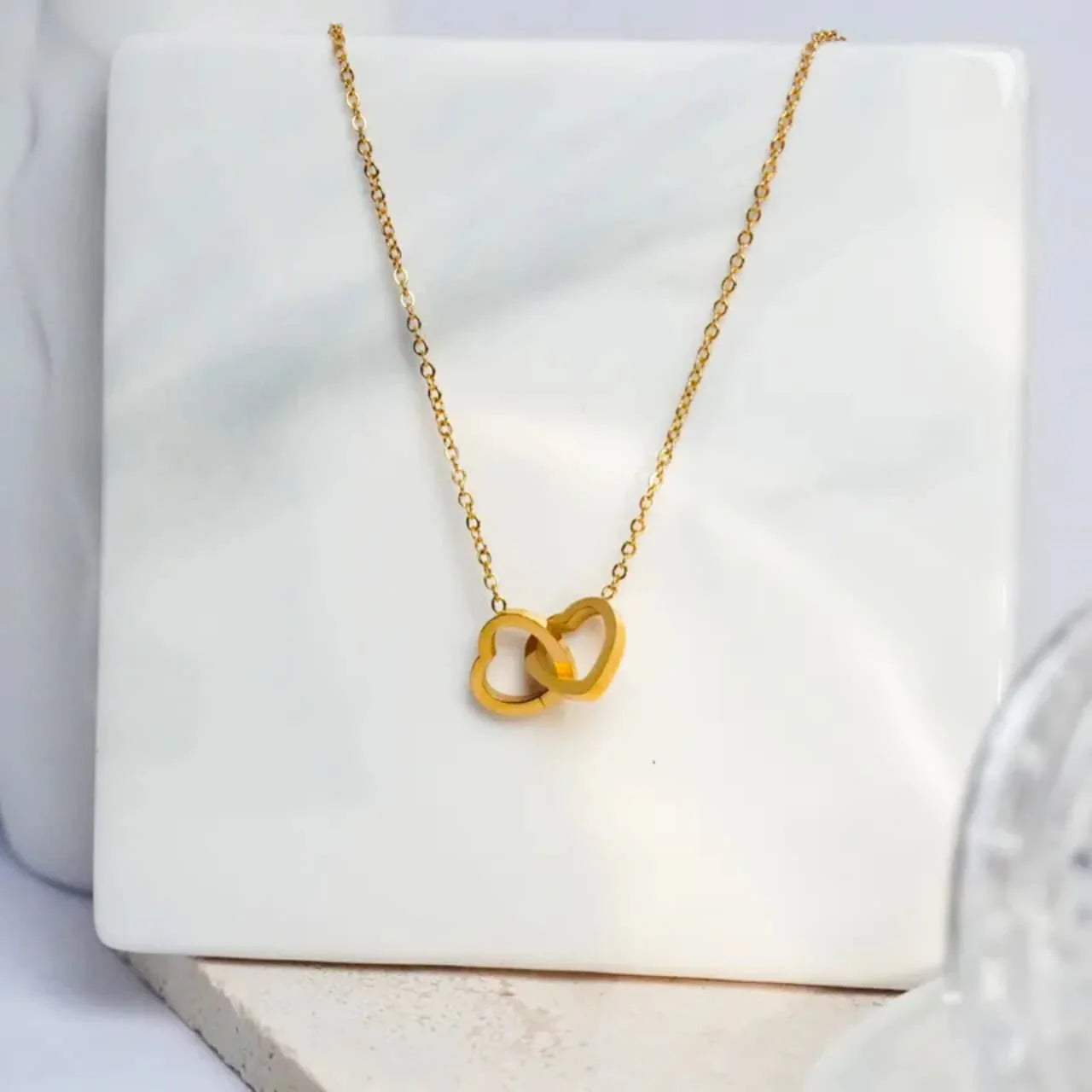 Interlocking Heart Promise Necklace