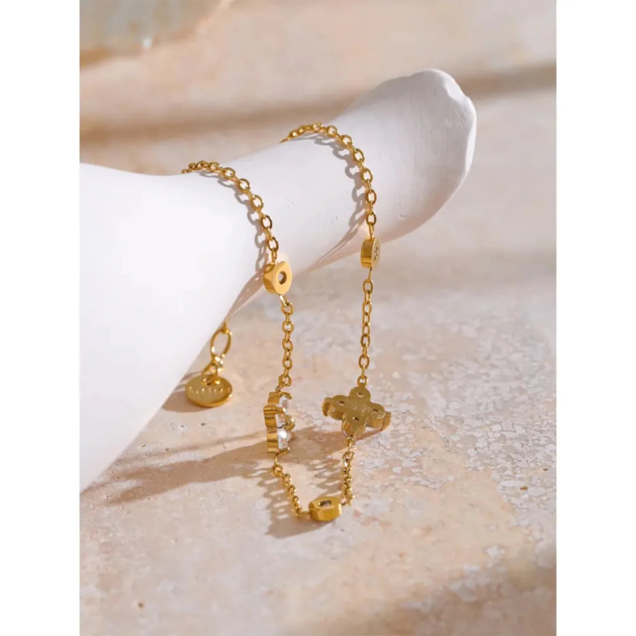 Crystal Bloom Station Bracelet