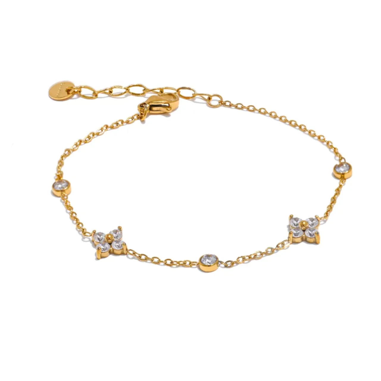 Crystal Bloom Station Bracelet