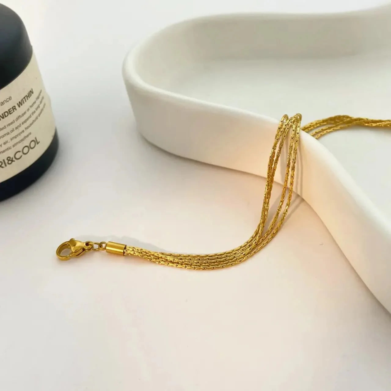 Woven Cascade Strand Bracelet