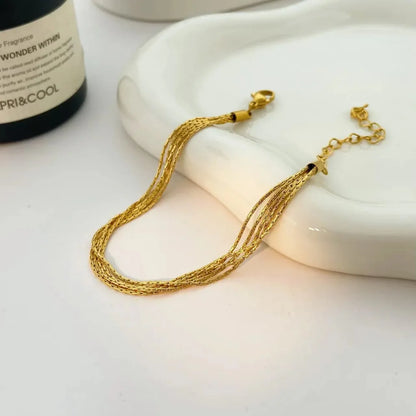 Woven Cascade Strand Bracelet