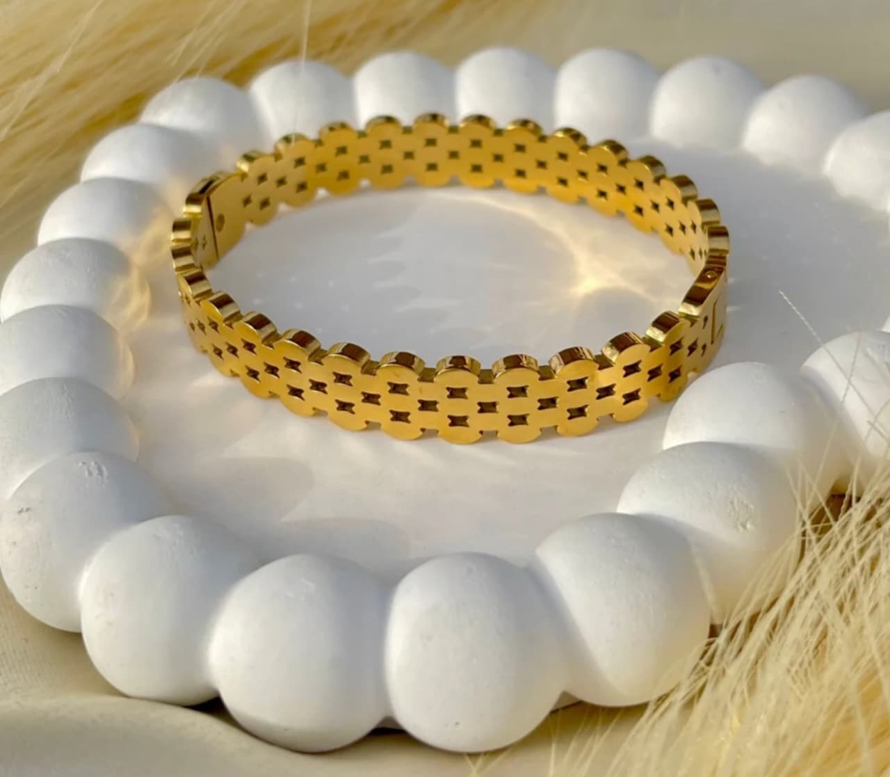 Pave Square Hinge Bangle