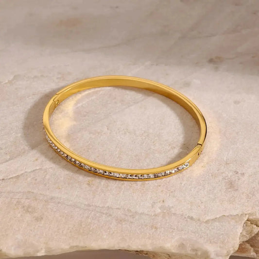 Channel Set Eternity Bangle