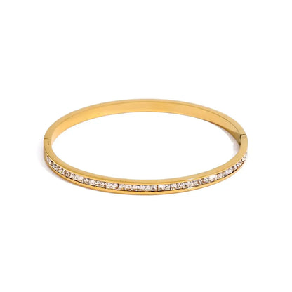 Channel Set Eternity Bangle