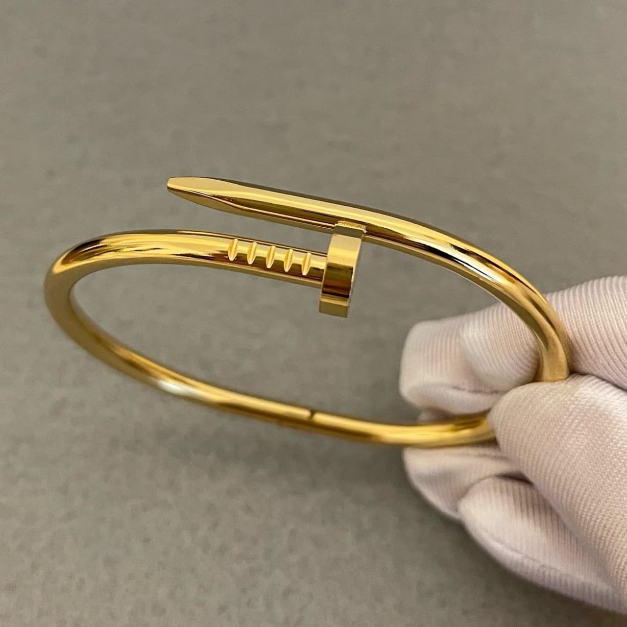 Golden Nail Cuff Bracelet
