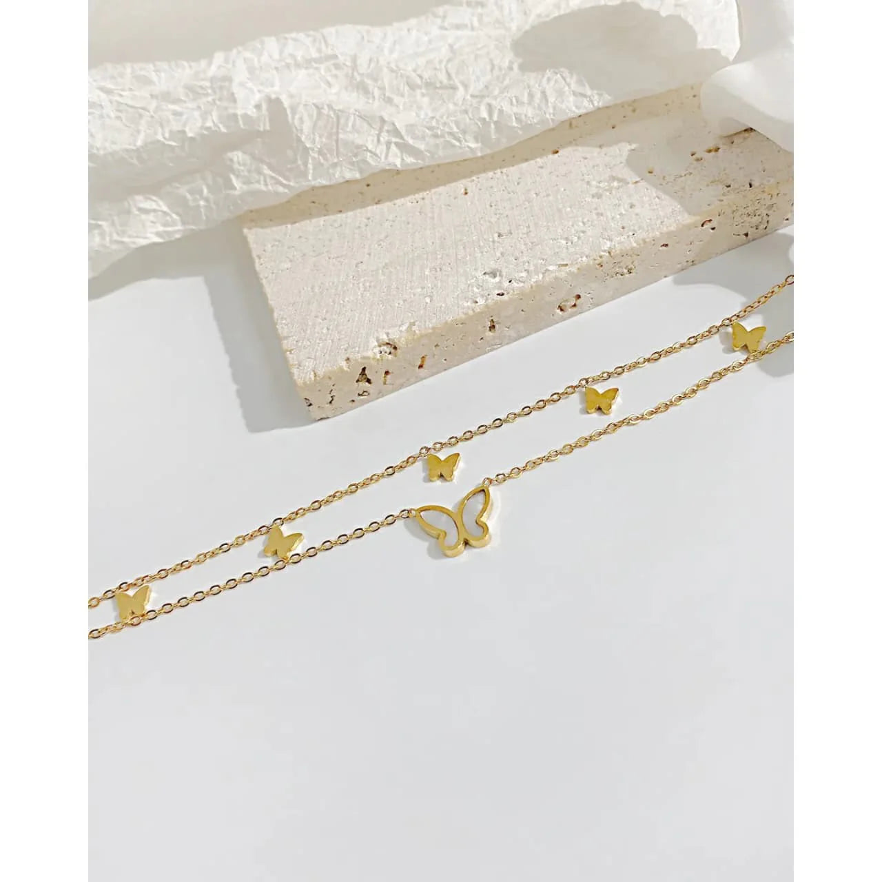 Monarch Flutter Double-Layer Bracelet