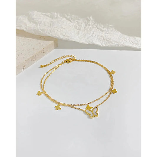 Monarch Flutter Double-Layer Bracelet