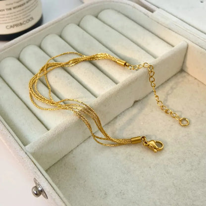 Woven Cascade Strand Bracelet